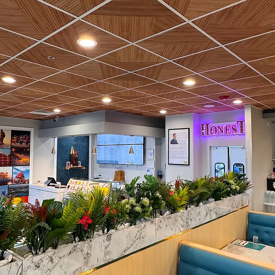 The kulfi and ice cream counter